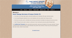 Desktop Screenshot of handtherapyservicescc.com